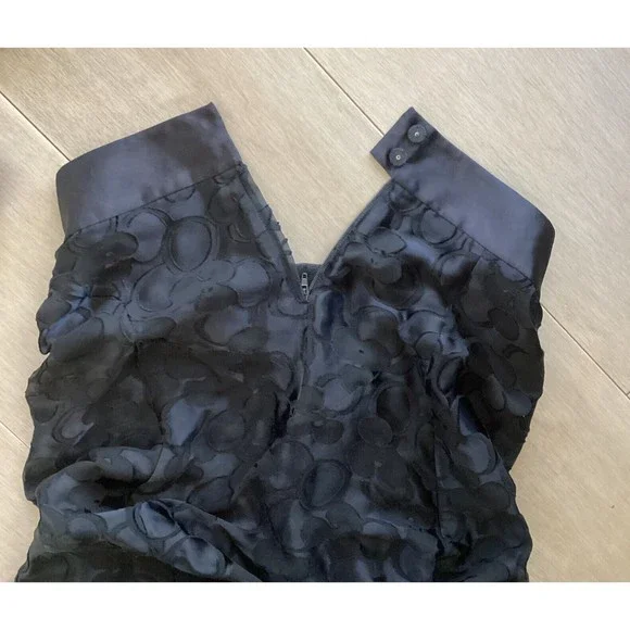 MARC JACOBS overlay skirt rayon silk Sz 2 s xs  rawline edge Black A line - Picture 6 of 6